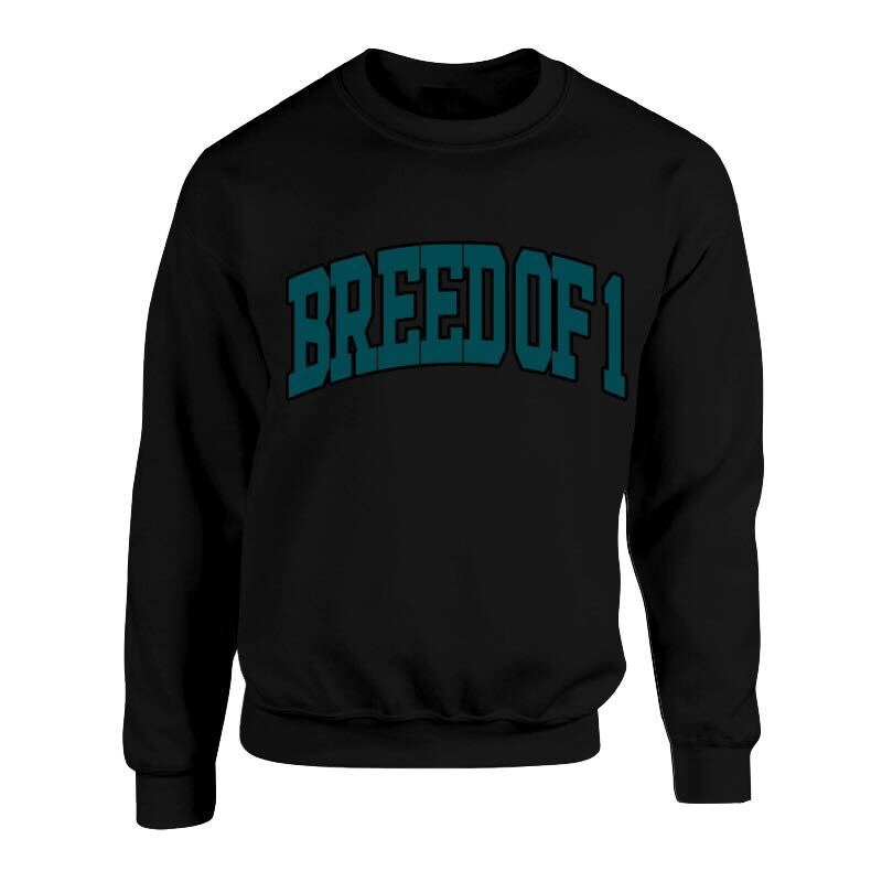 Jalen Hurts "Breed of 1" Embroidered Sweatshirt Black