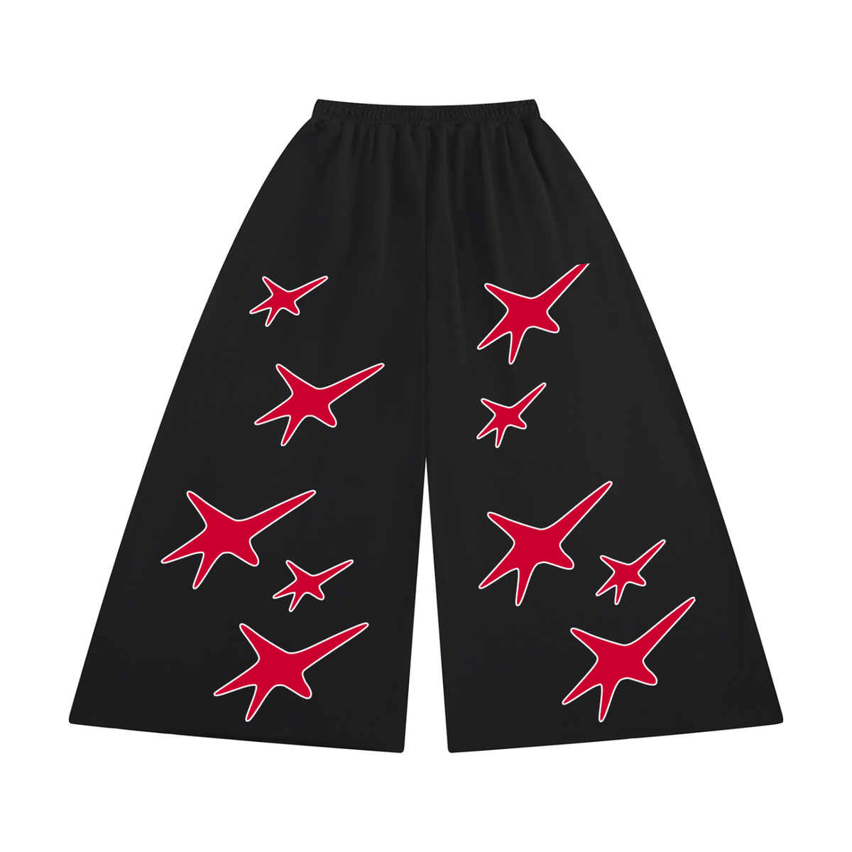 Women's Raw Edge Wide Leg Sweatpants