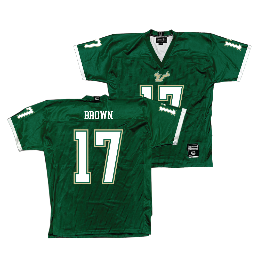 USF Football Green Jersey - Byrum Brown | #17