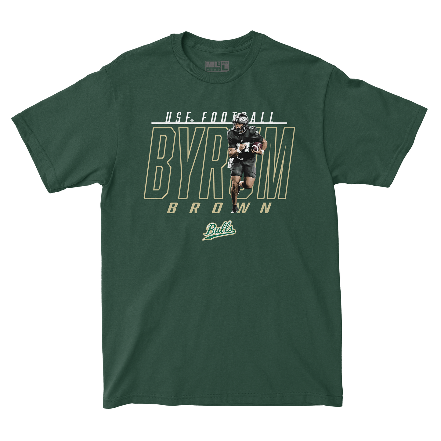 EXCLUSIVE RELEASE: Byrum Brown Illustrated Forest Green Tee