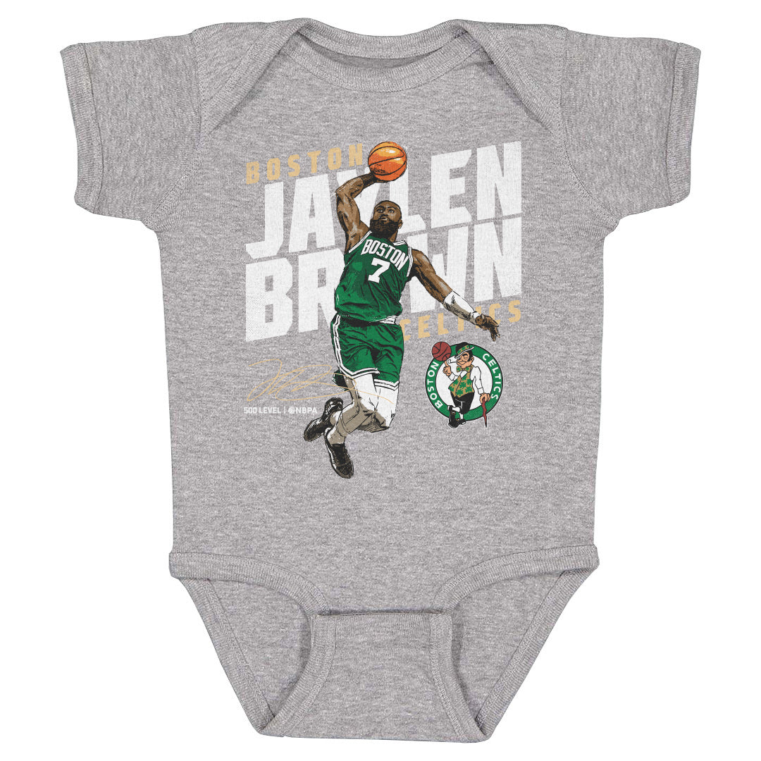 Jaylen Brown Boston Celtics Slant WHT