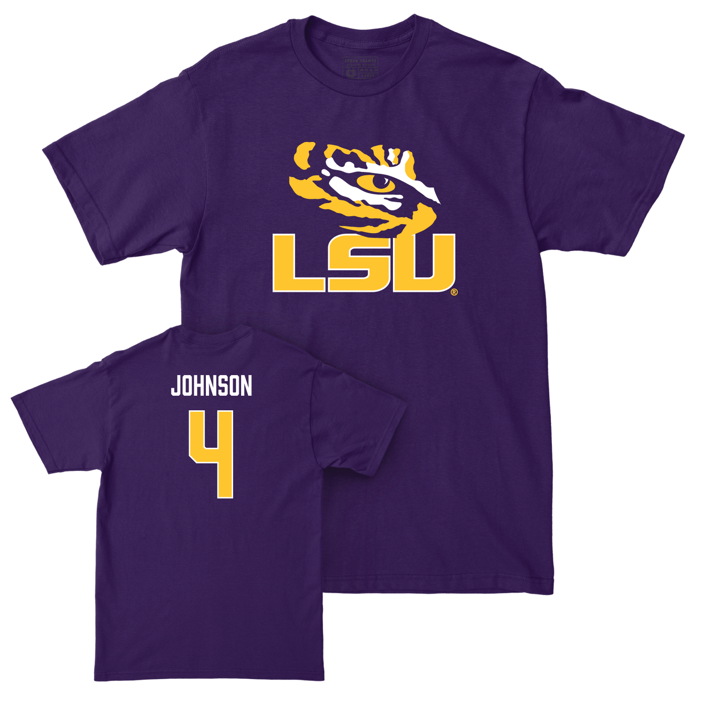 LSU Women's Basketball Purple Legacy Tee - Flau'jae Johnson | #4