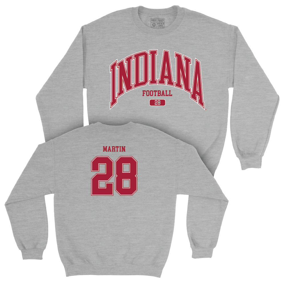 Indiana Football Sport Grey Arch Crew - Khobie Martin
