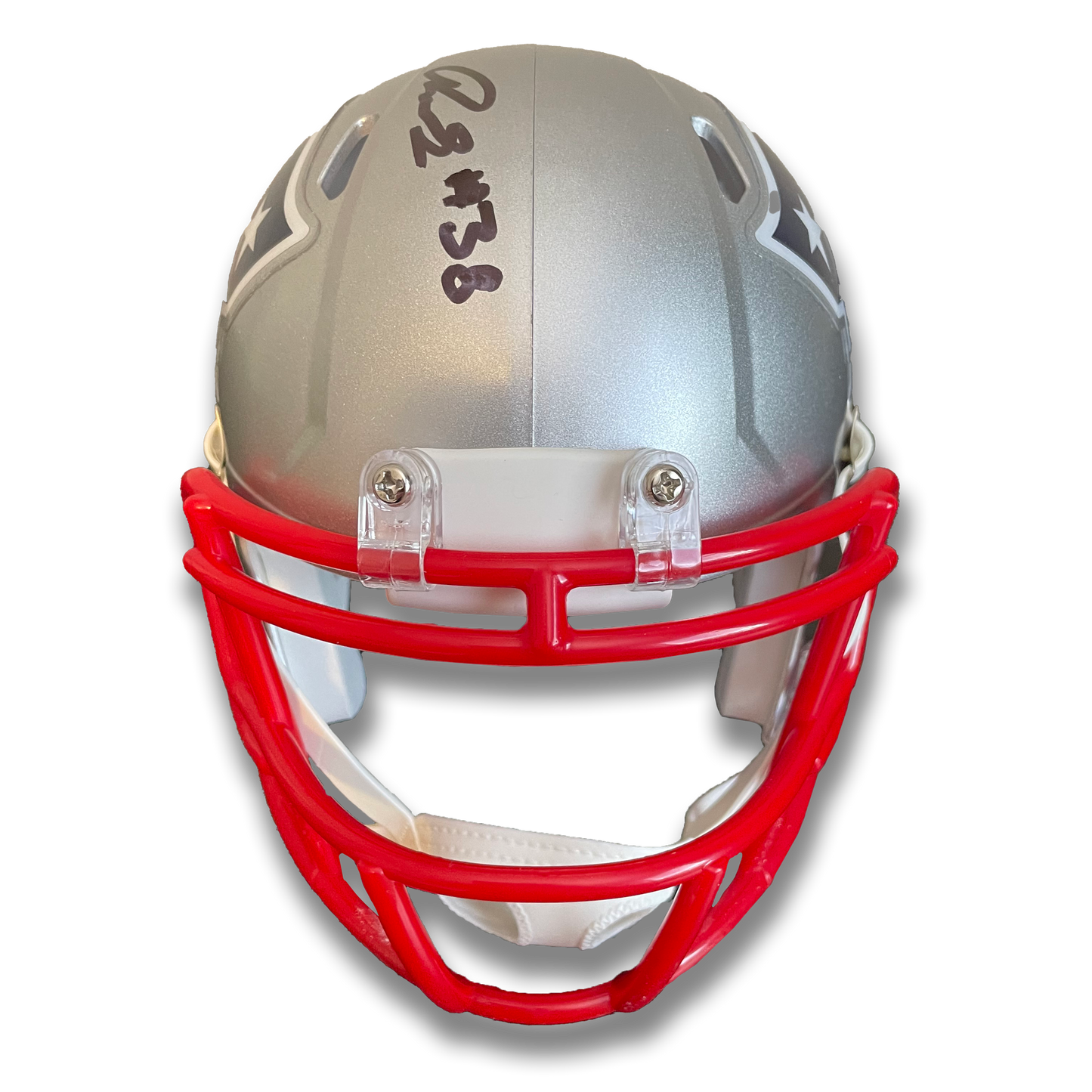 Rhamondre Stevenson Signed Mini Helmet