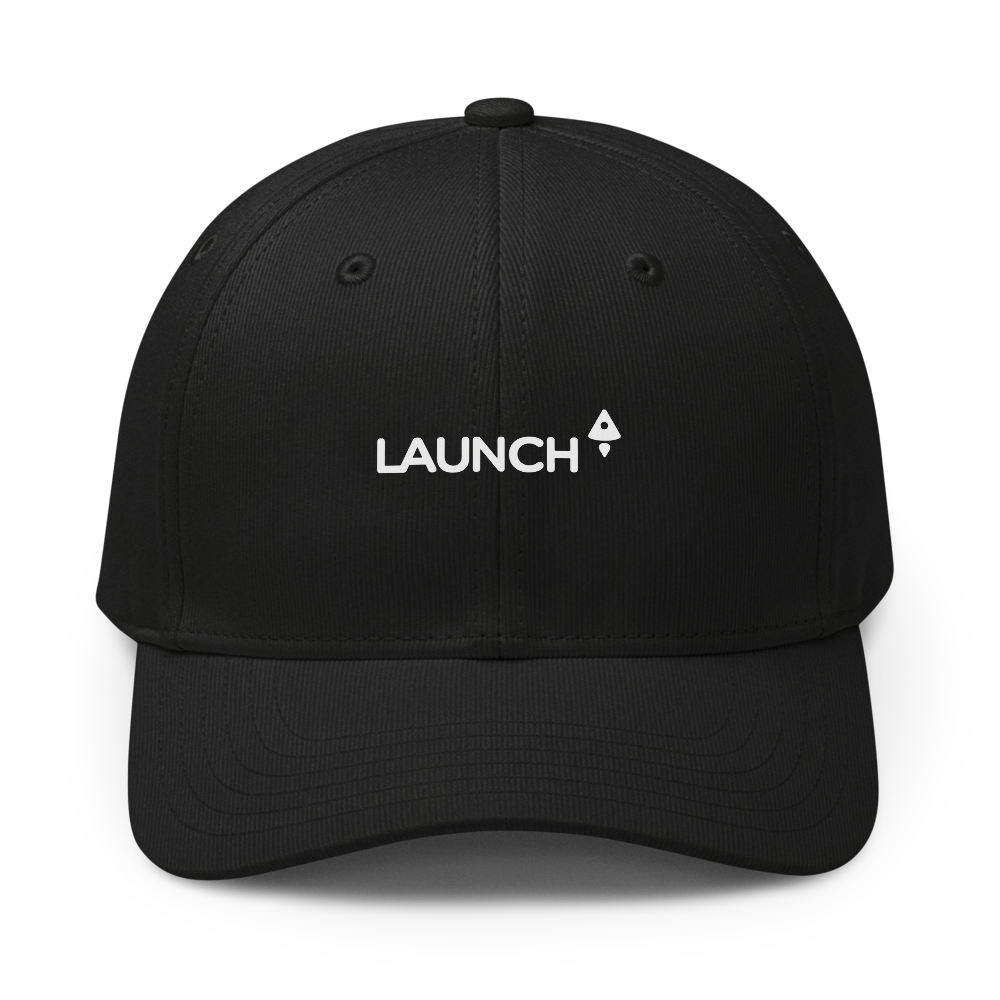 Launch Test 2 Logo Baseball Hat Black / White