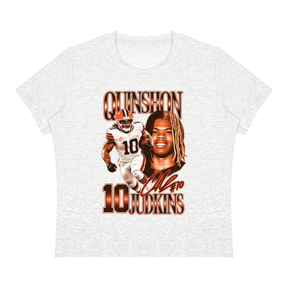 Quinshon Judkins Vintage Women's T-shirt - Oat Gray