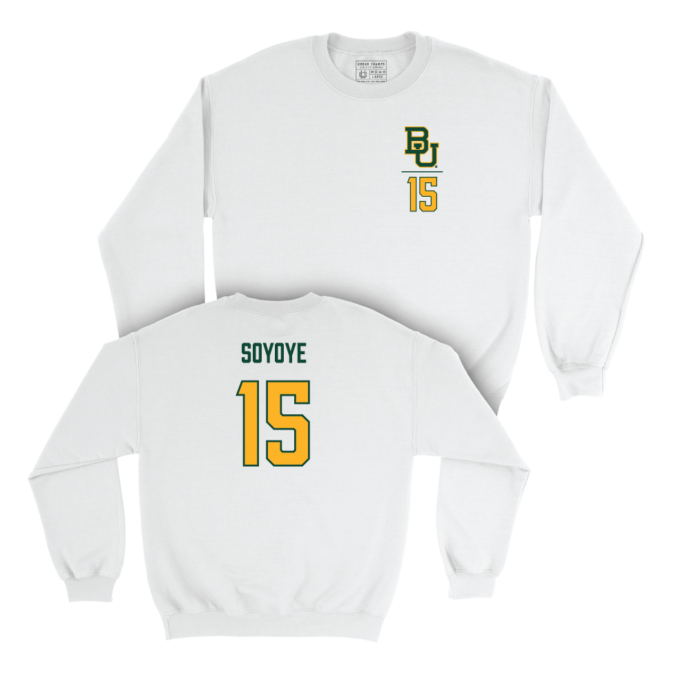 Baylor Men's Basketball White Logo Crew - Ramon Soyoye