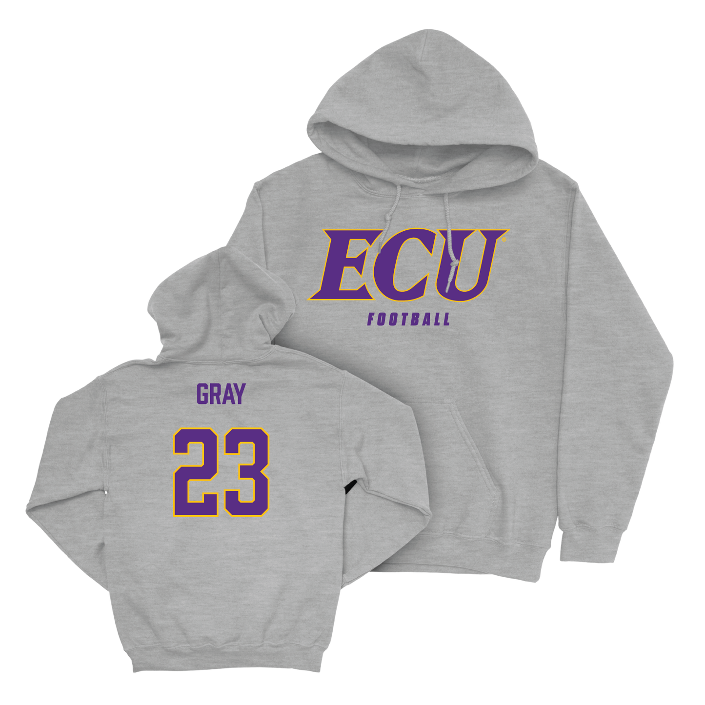East Carolina Football Sport Grey ECU Hoodie - Ashton Gray