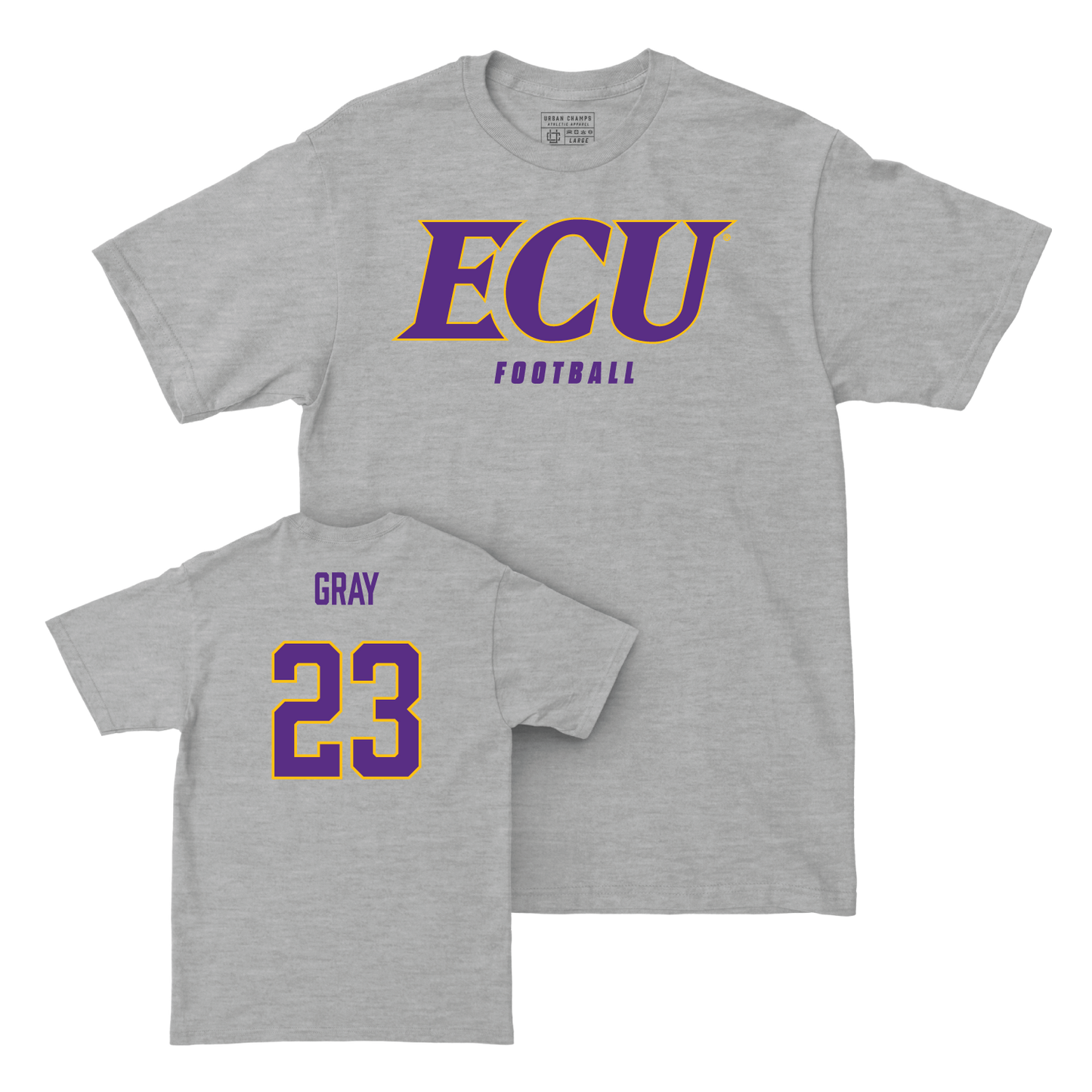 East Carolina Football Sport Grey ECU Tee - Ashton Gray