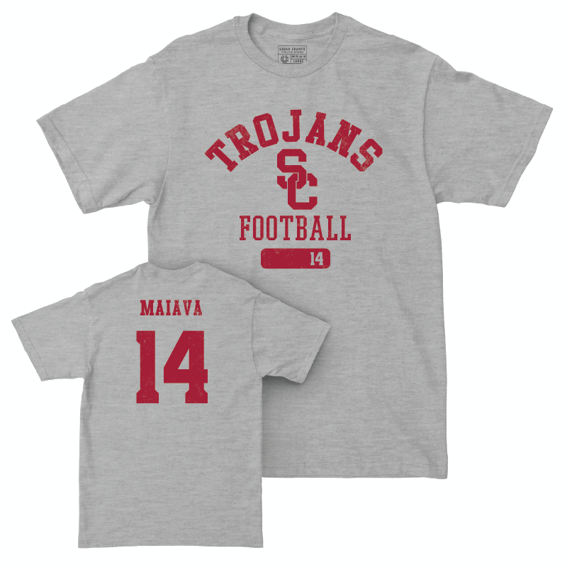 USC Football Sport Grey Varsity Tee - Jayden Maiava