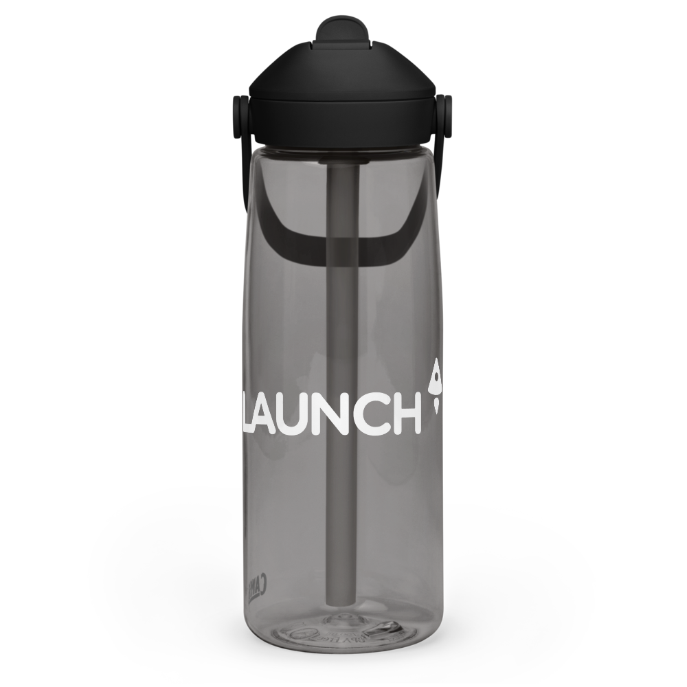 Launch Test 2 Logo Water Bottle Charcoal