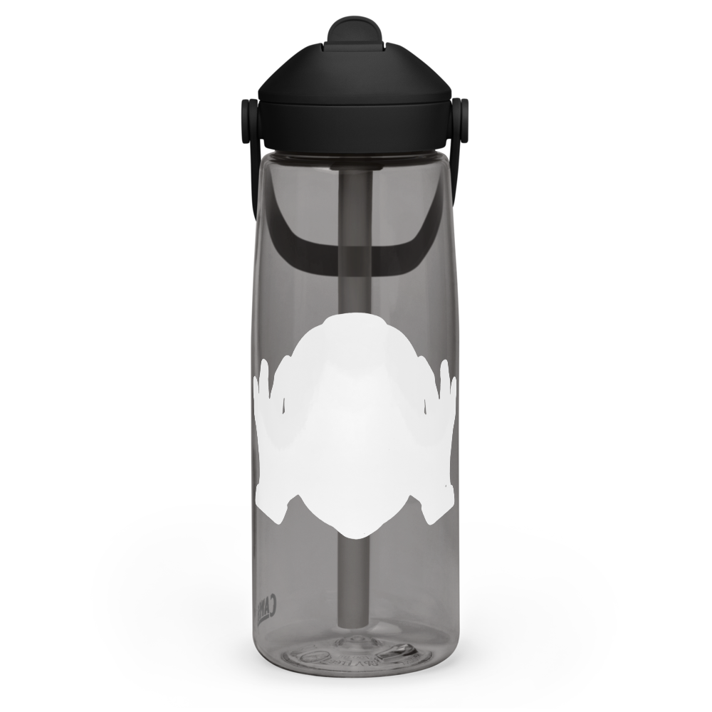 test athlete 10 Logo Water Bottle Black