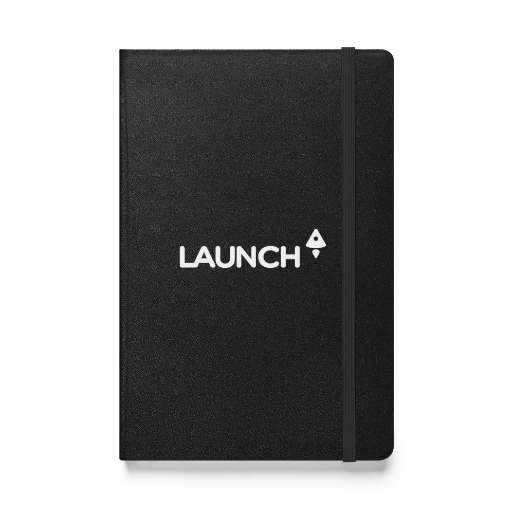 Launch Test 2 Logo Hardcover Notebook Black