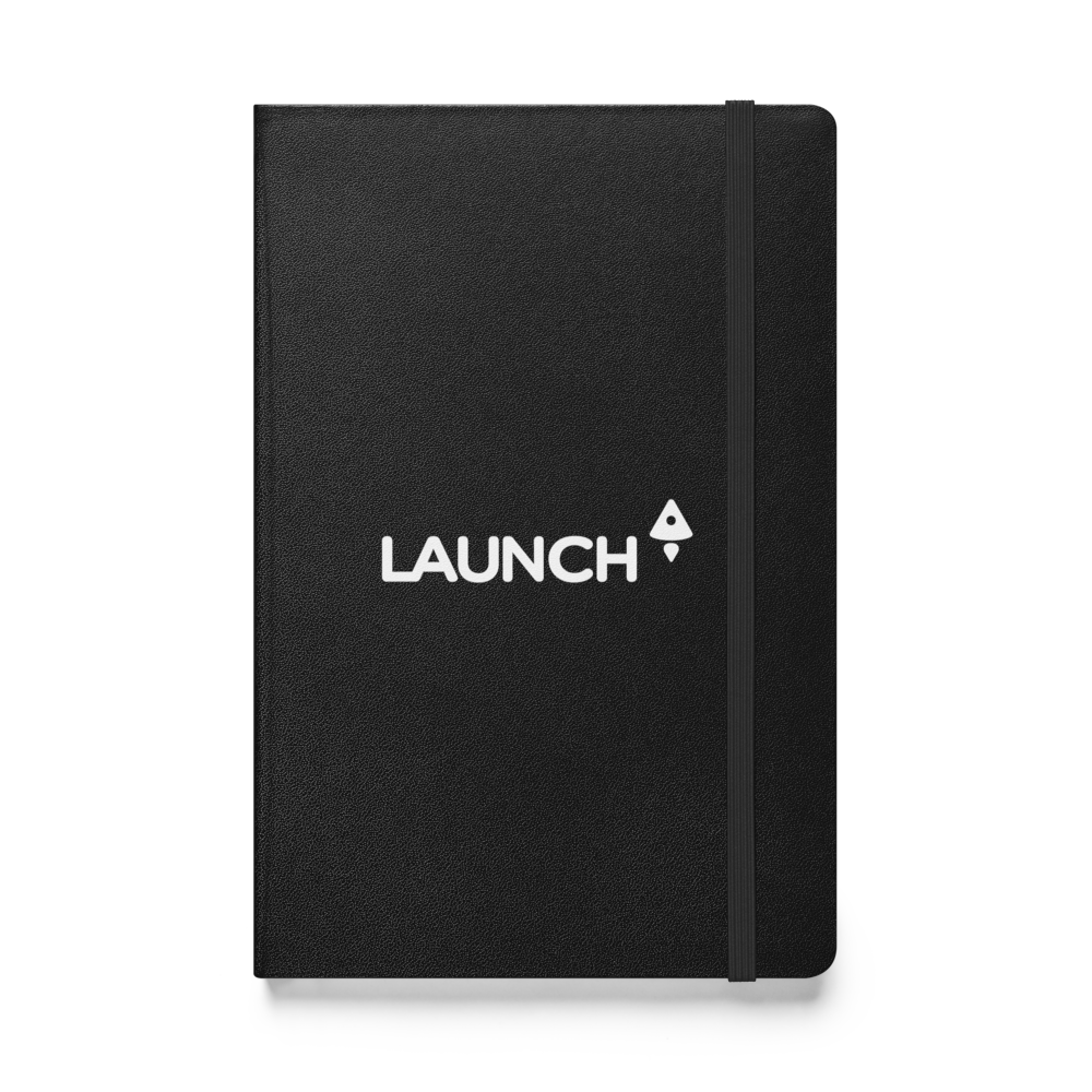 Yolo Swaggins Logo Hardcover Notebook Black