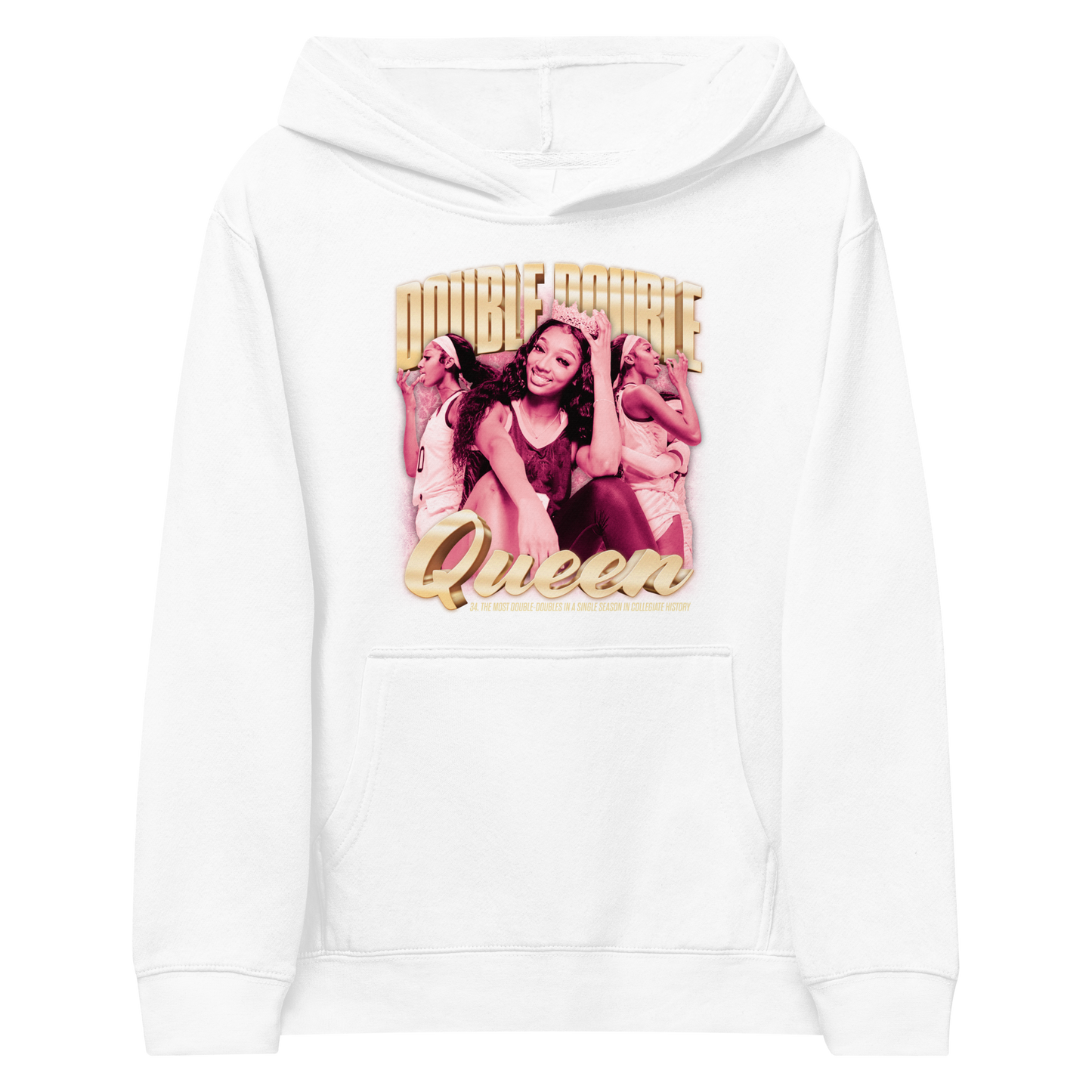 Angel Reese "Double-Double Queen" Youth Hoodie
