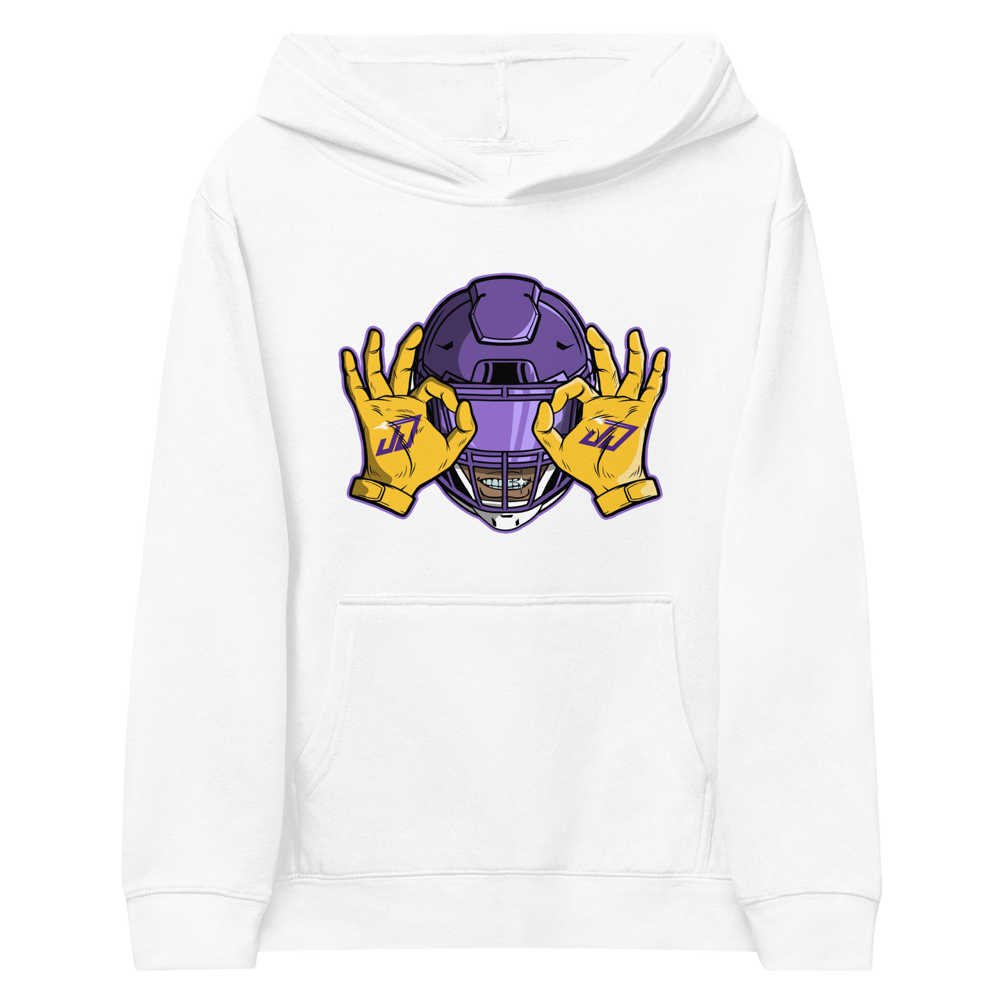 Justin Jefferson "Griddy" Youth Hoodie White