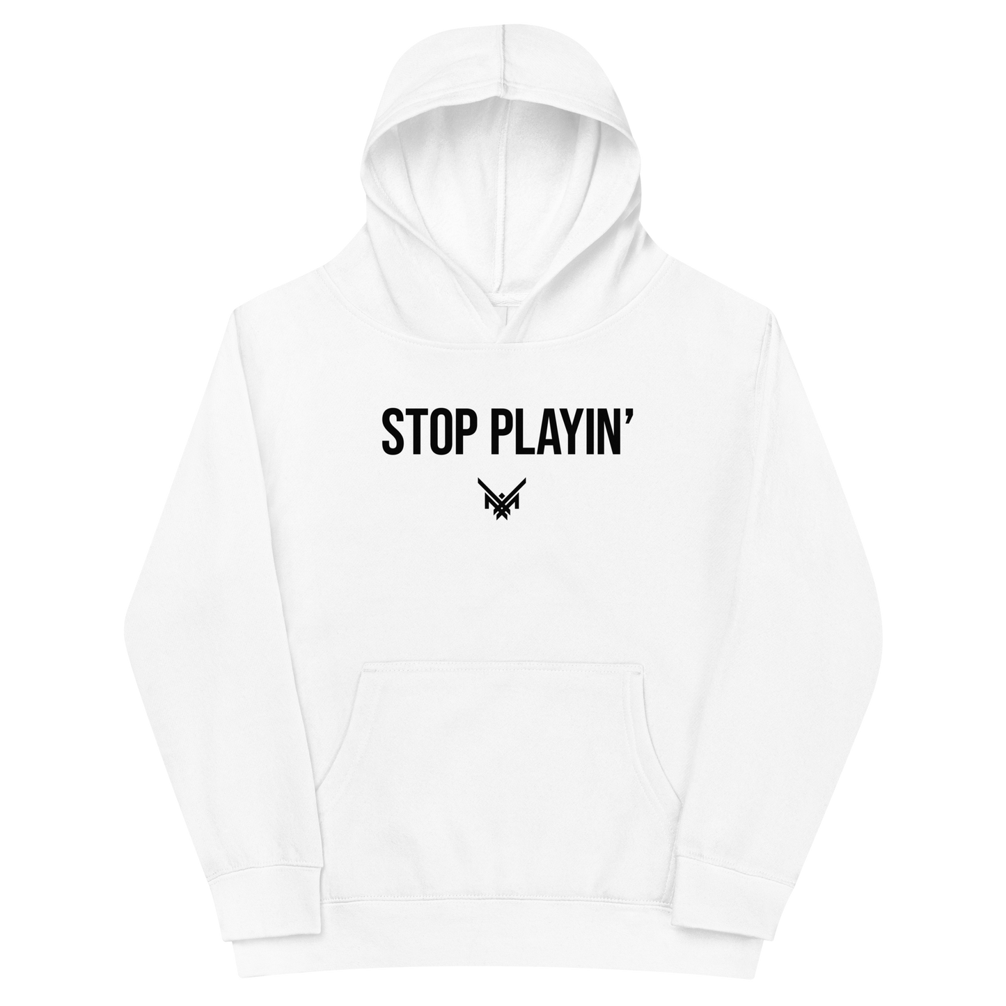 Maxx Crosby "Stop Playin" Youth Hoodie White