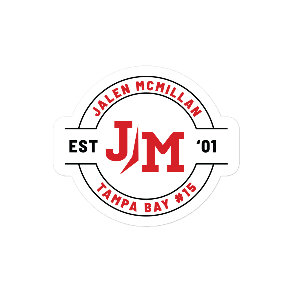 Jalen McMillan "Logo" Die-cut Sticker