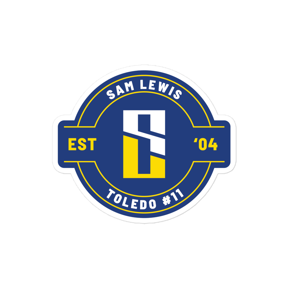 Sam Lewis "Logo Badge" Sticker