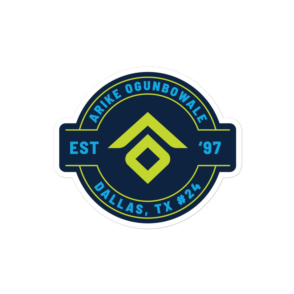 Arike Ogunbowale "Logo Badge" Sticker