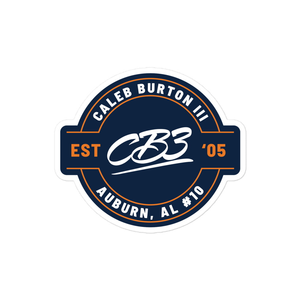 Caleb Burton III "Logo Badge" Sticker