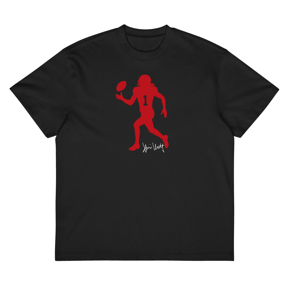 Xavier Worthy Silhouette Boxy T-shirt Black