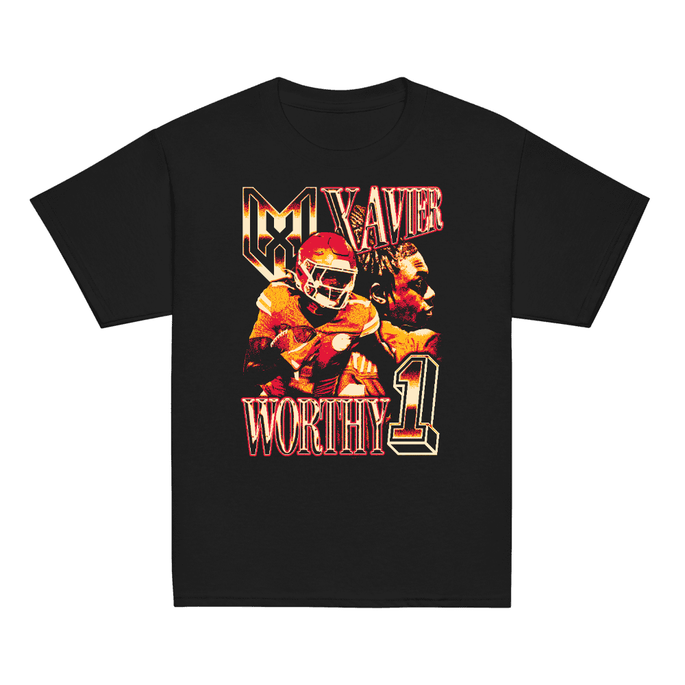 Xavier Worthy Vintage Youth T-shirt