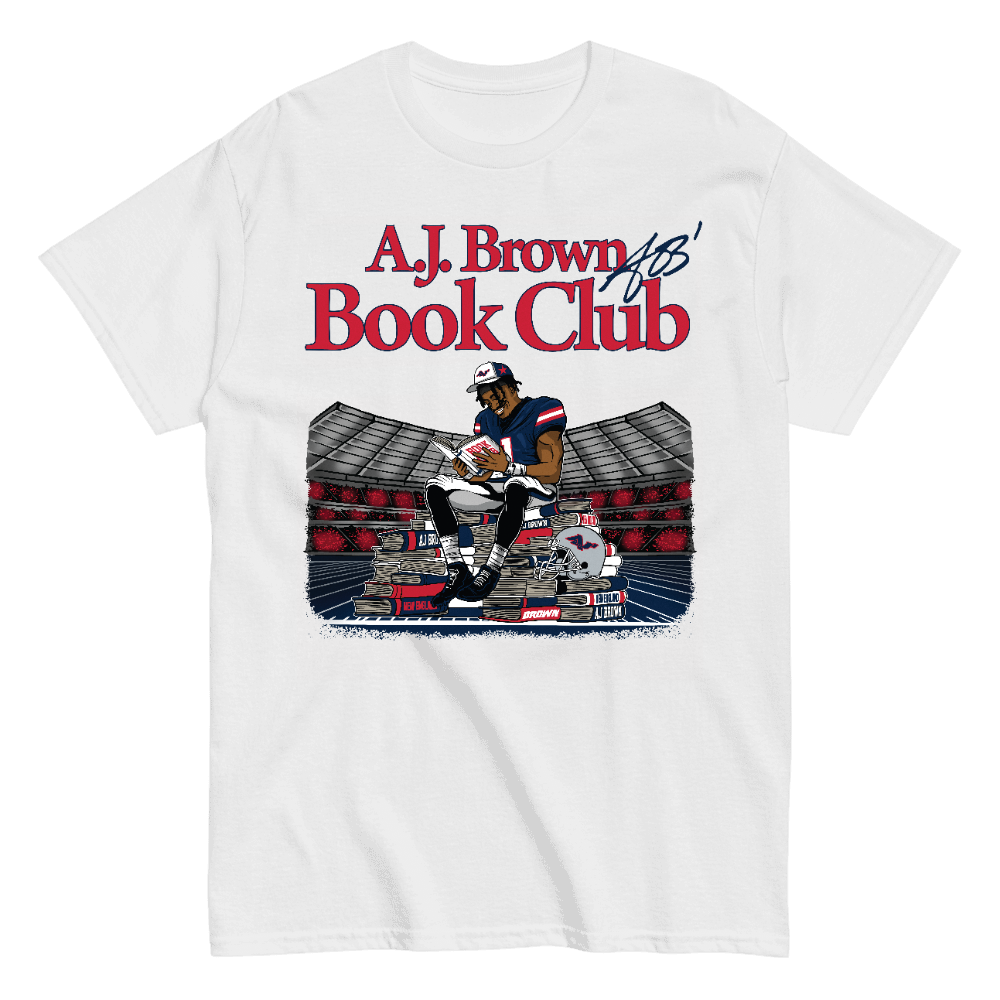 AJ Brown Illustration T-shirt White