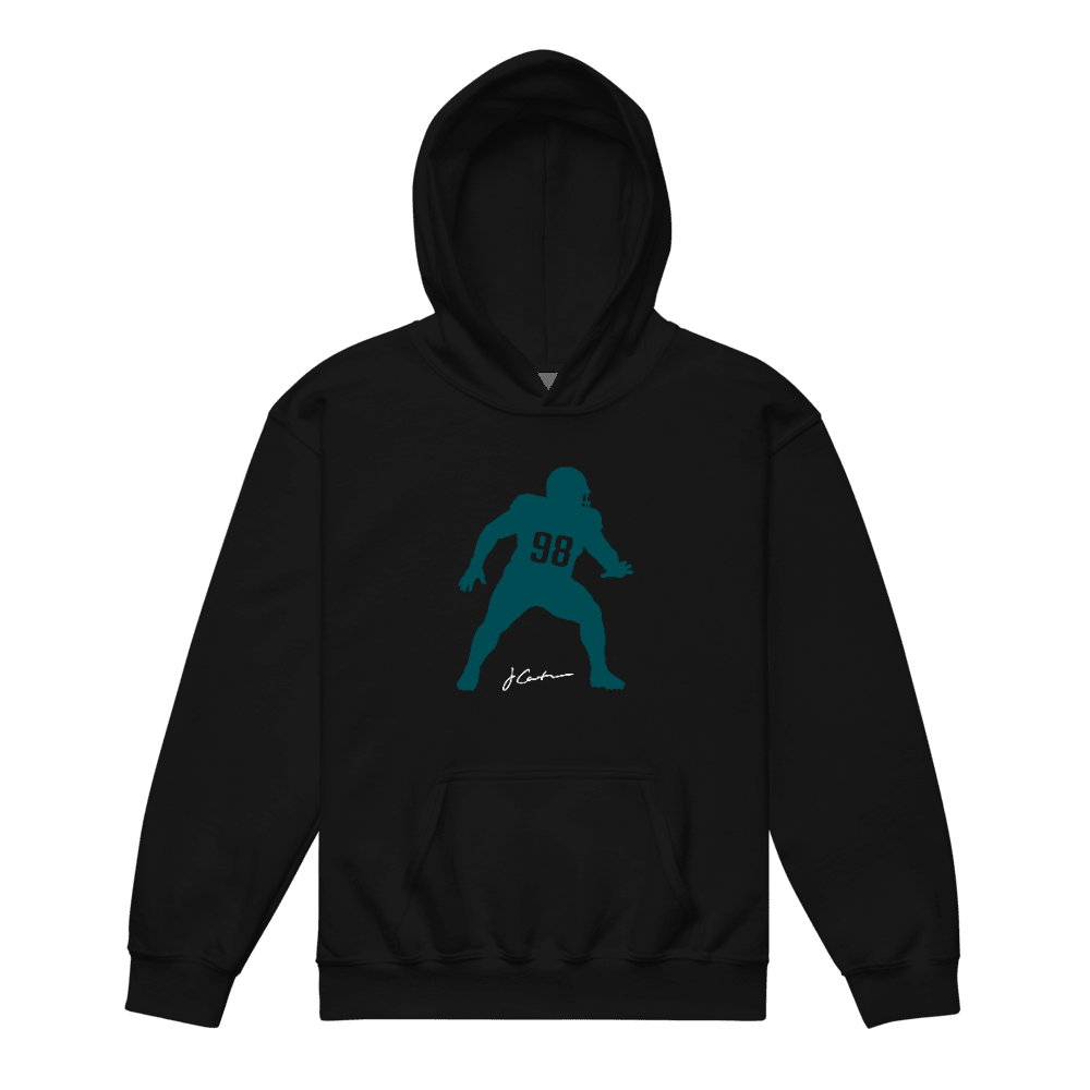Jalen Carter Silhouette Youth Hoodie Black