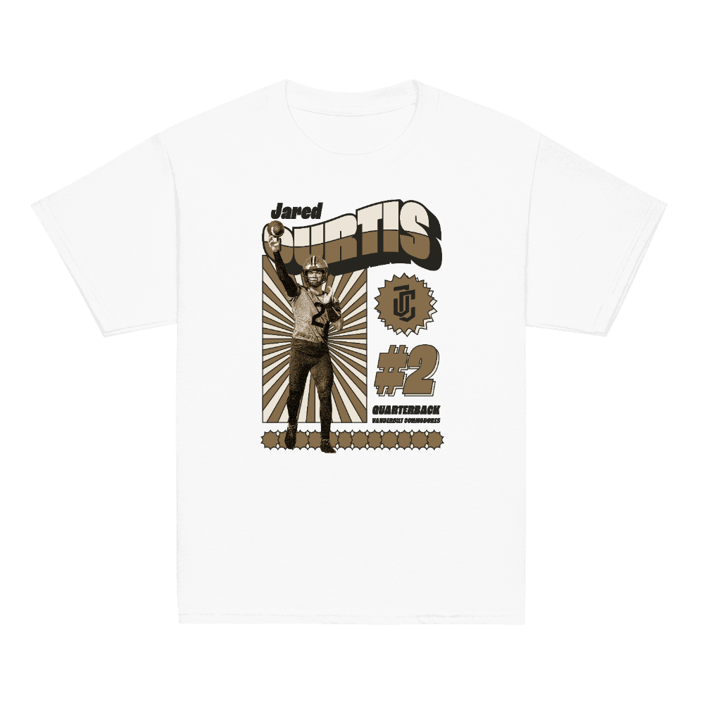 Jared Curtis Retro Youth T-shirt White