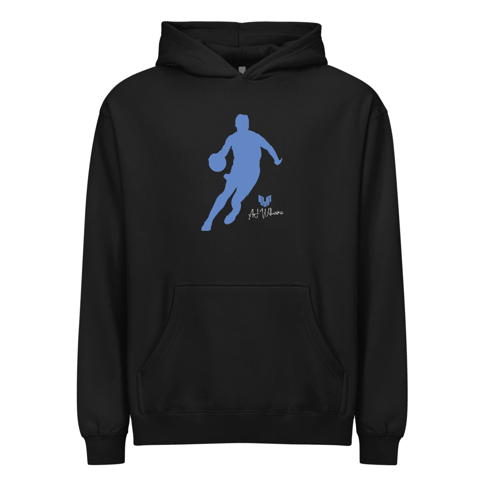 AJ Williams Silhouette Boxy Hoodie Black