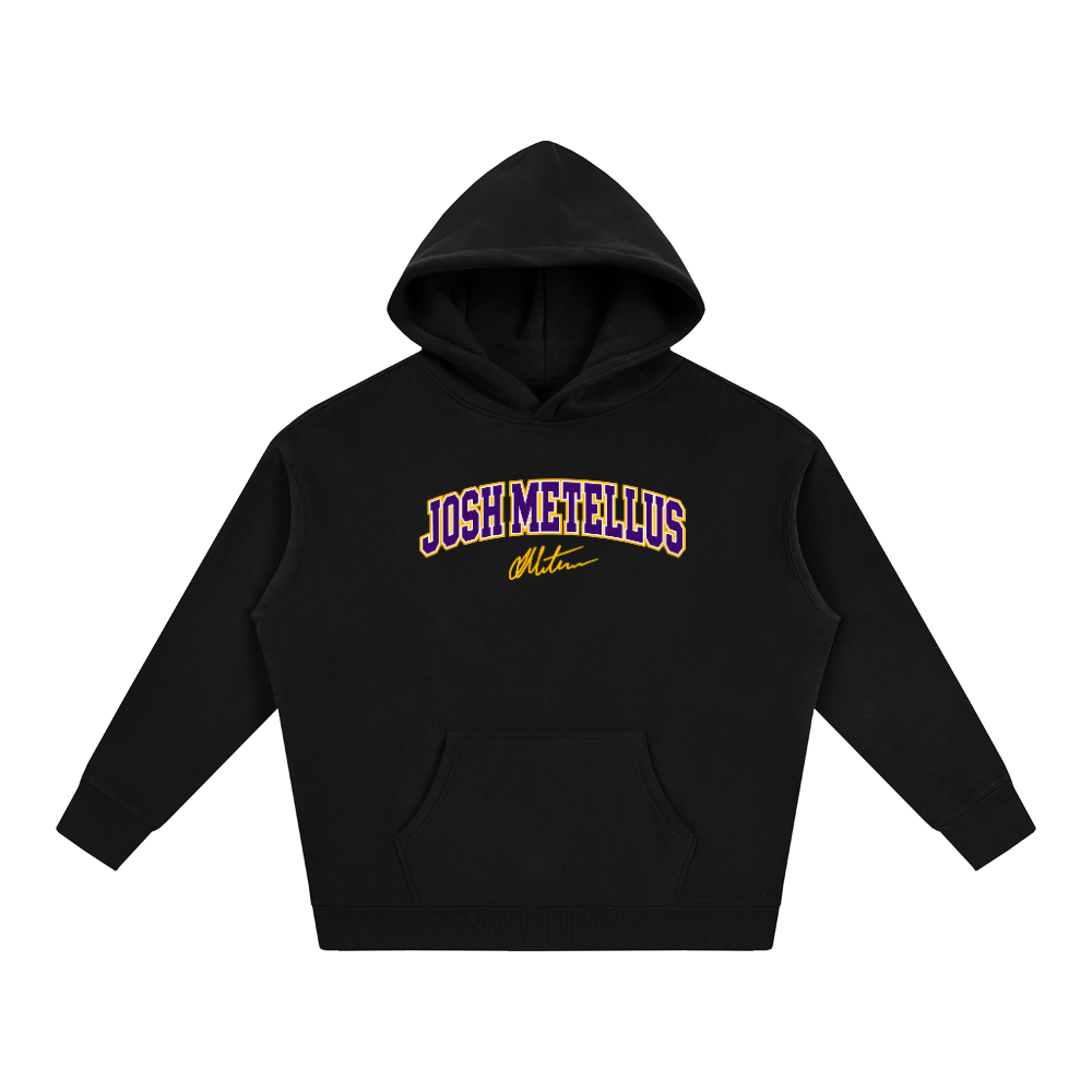 Joshua Metellus Varsity Wordmark Oversized Hoodie