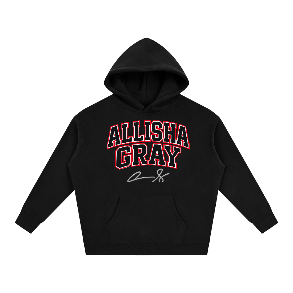 Allisha Gray Varsity Wordmark Oversized Hoodie