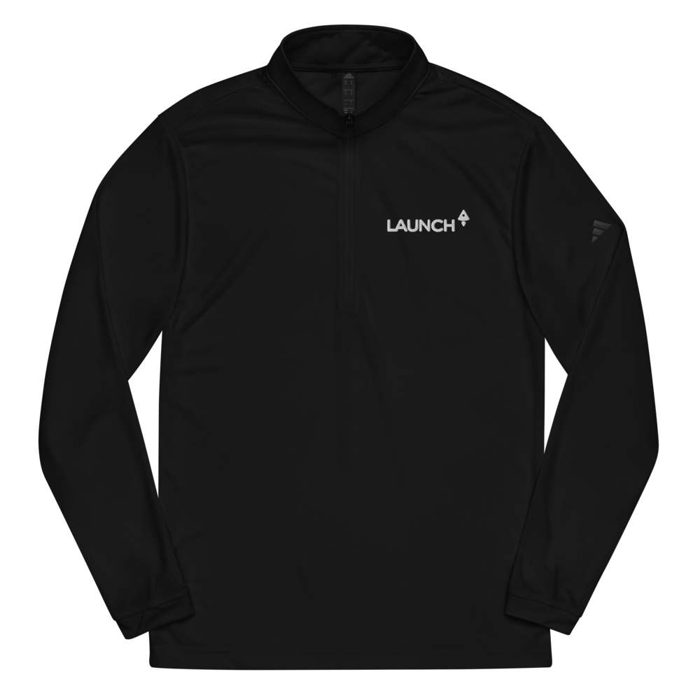Studio Logo Quarter Zip Black