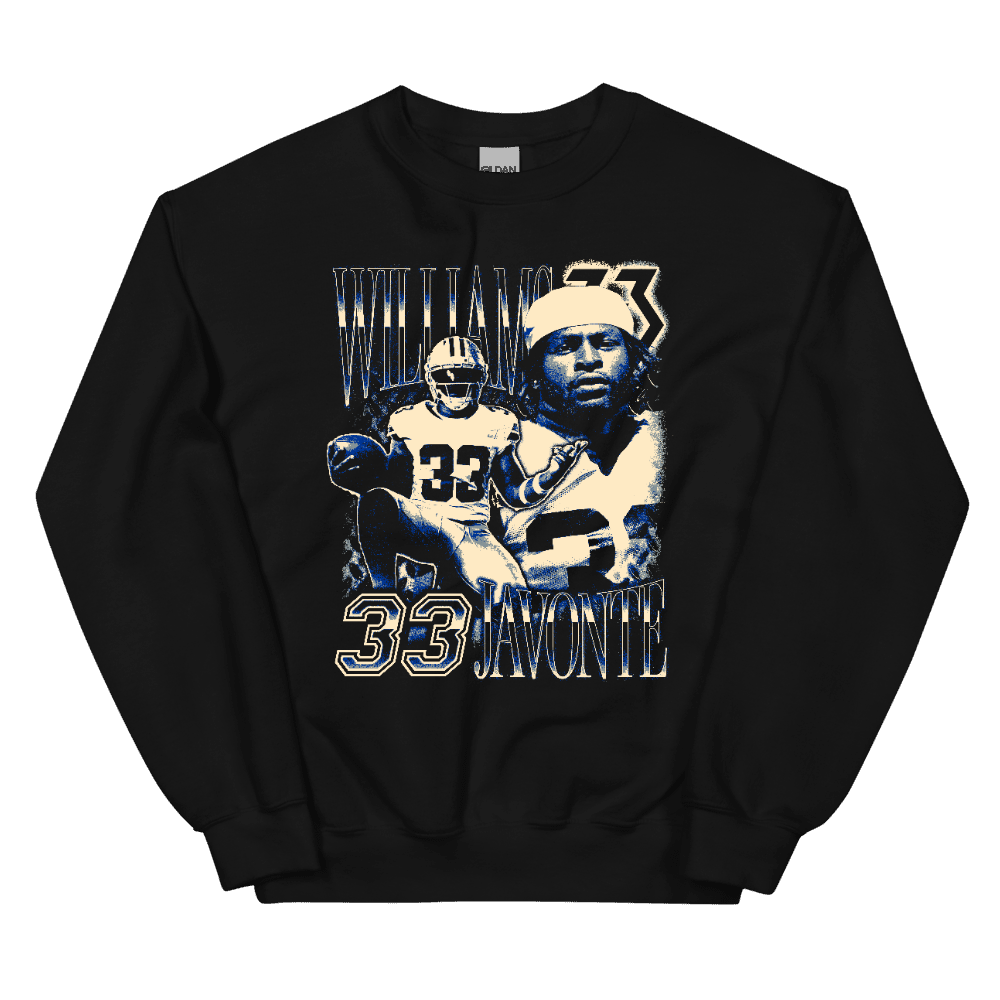 Javonte Williams Vintage Vintage Sweatshirt Black