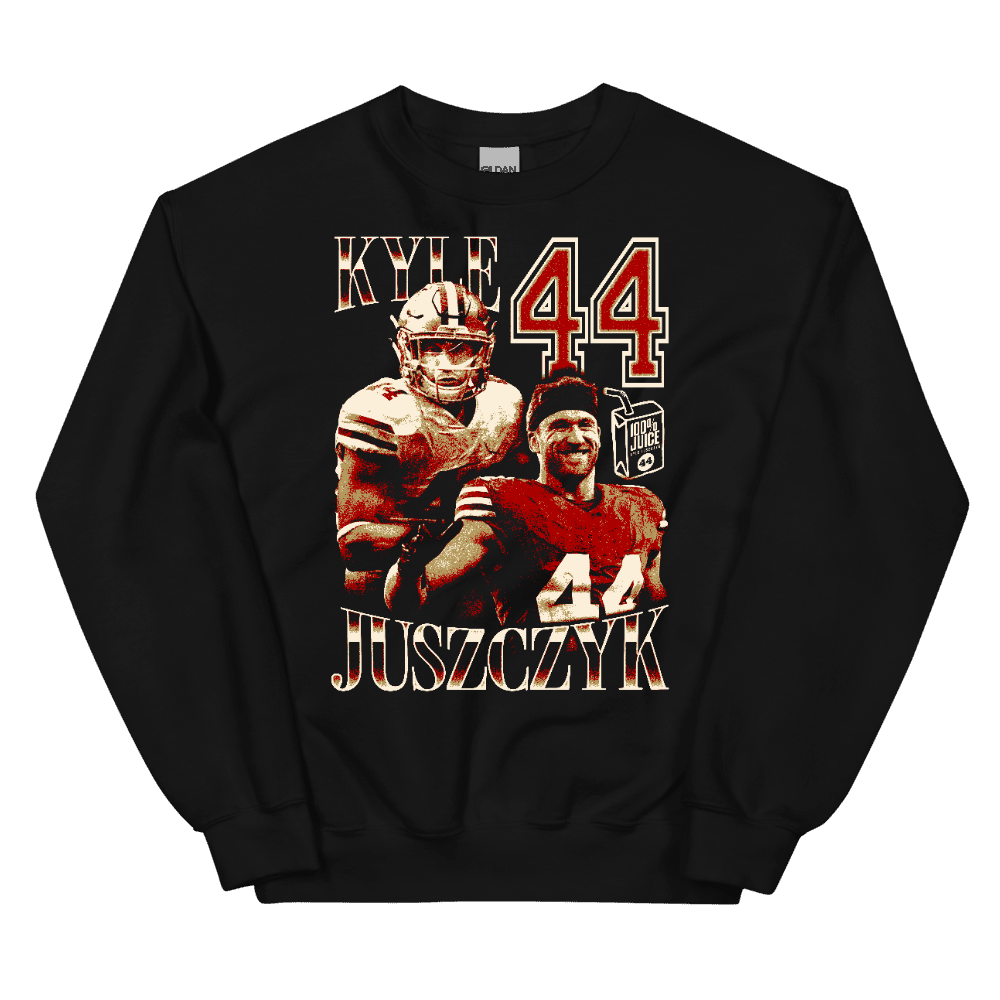 Kyle Juszczyk Vintage Vintage Sweatshirt Black by Kyle Juszczyk
