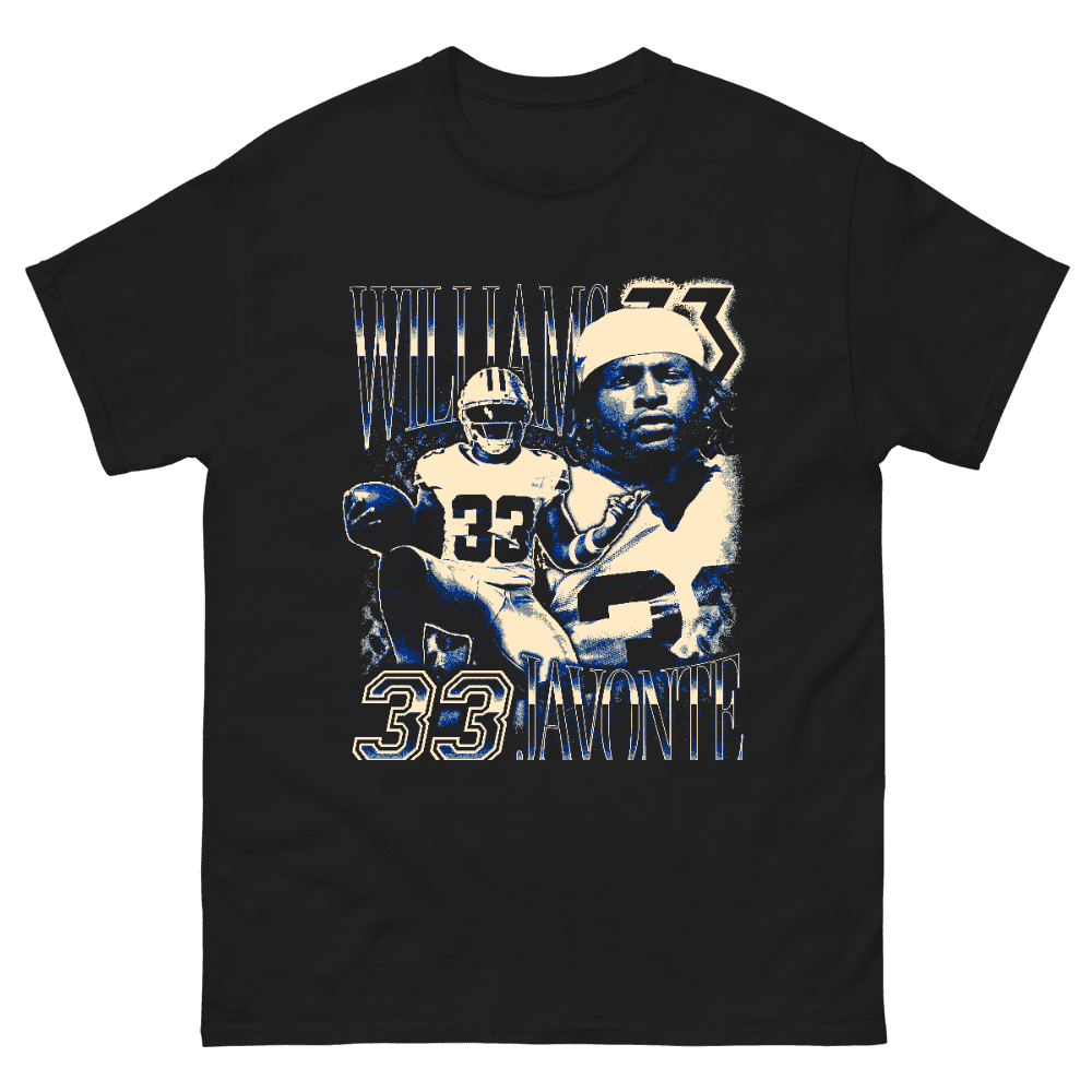 Javonte Williams Vintage Vintage T-shirt Black