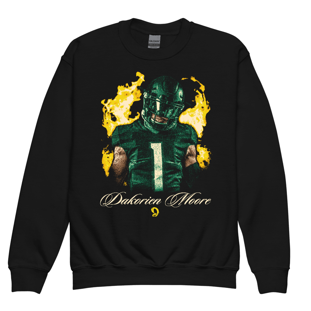 Dakorien Moore Vintage Vintage Youth Sweatshirt Black
