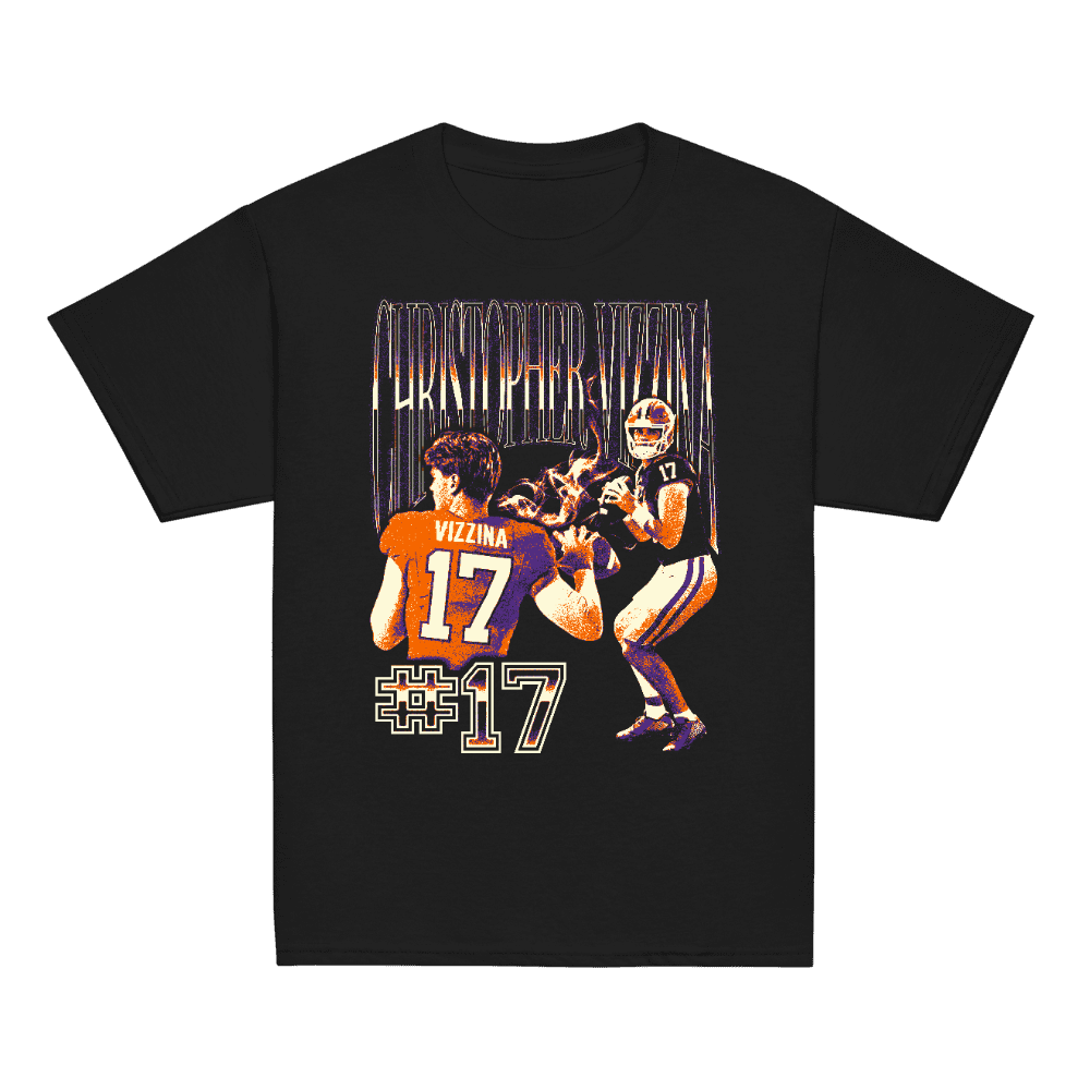 Christopher Vizzina Vintage Vintage Youth T-shirt Black by Christopher Vizzina