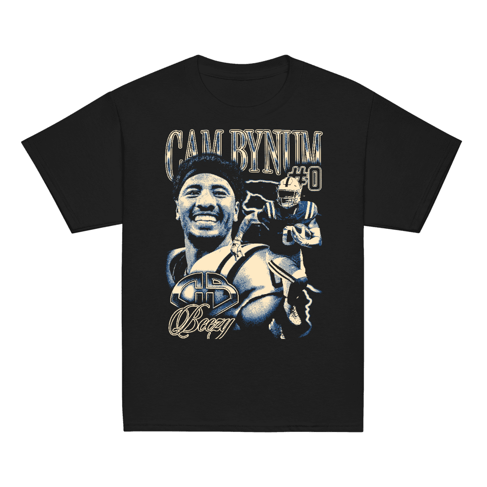 Cam Bynum Vintage Vintage Youth T-shirt Black by Cam Bynum