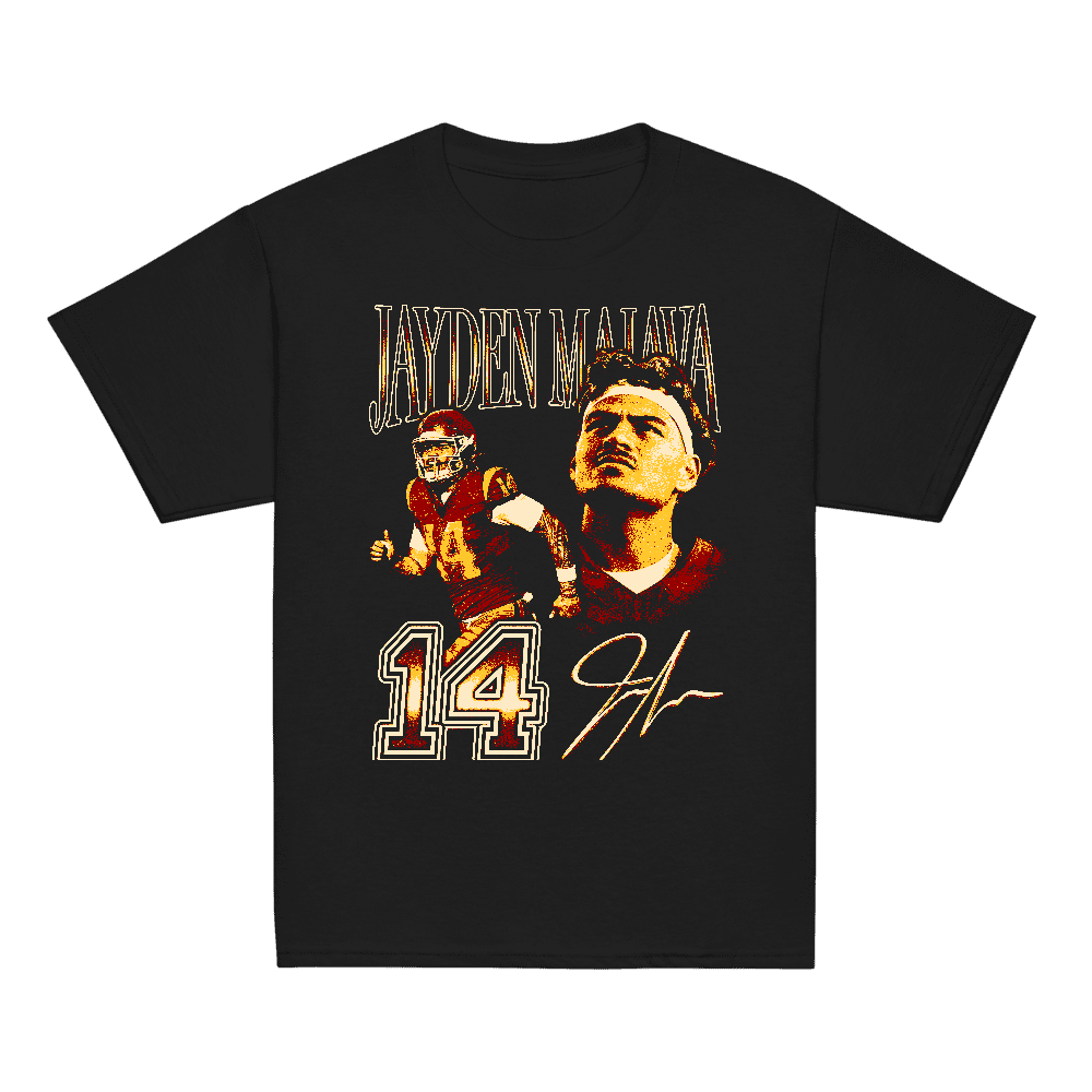 Jayden Maiava Vintage Vintage Youth T-shirt Black