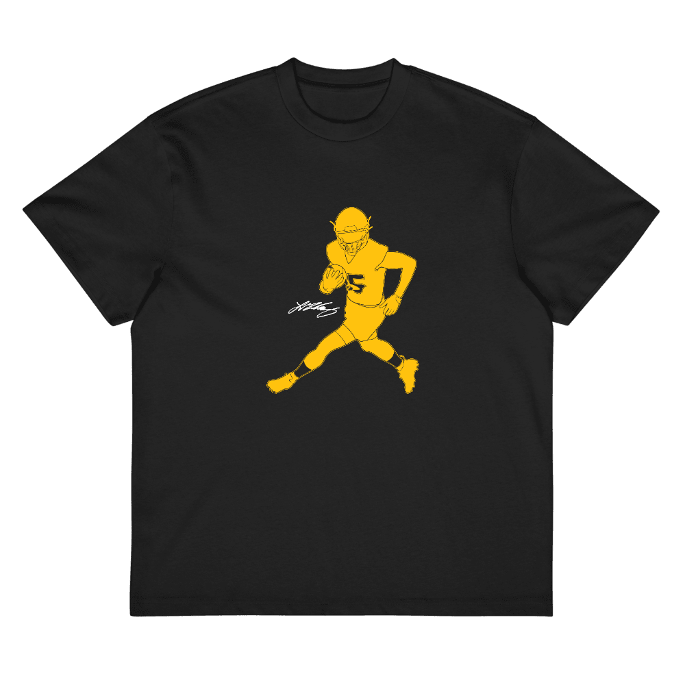 Ladd McConkey Silhouette Boxy T-shirt Black