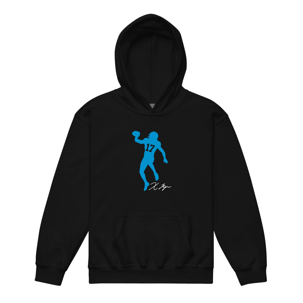 Xavier Legette Silhouette Youth Hoodie Black
