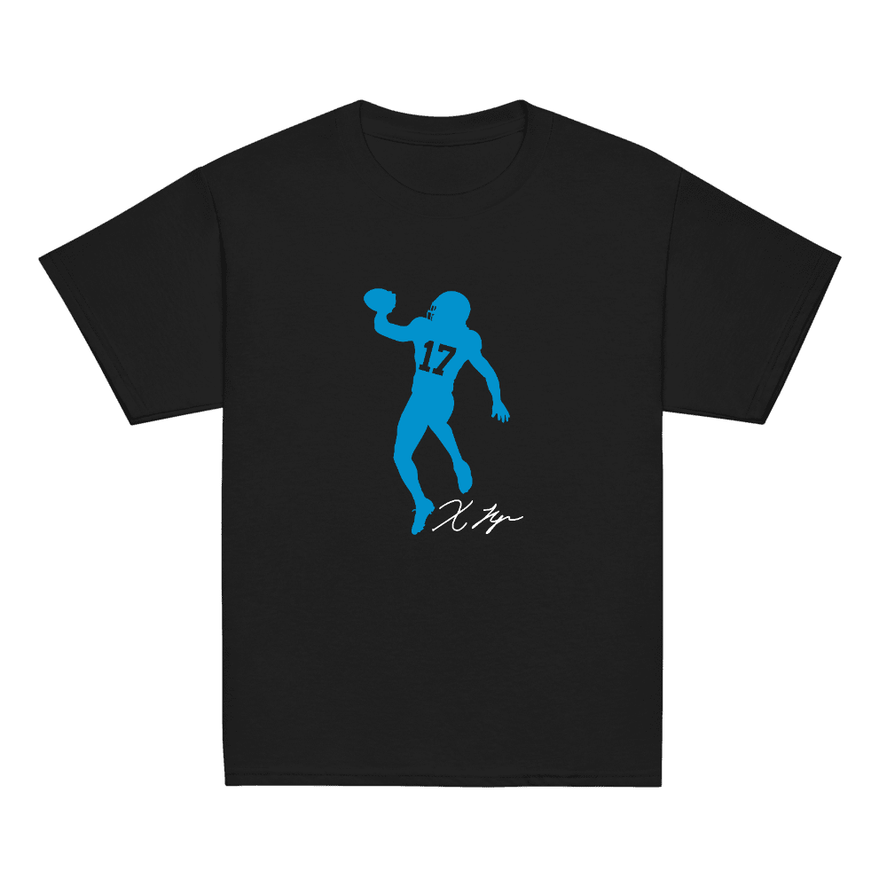 Xavier Legette Silhouette Youth T-shirt Black