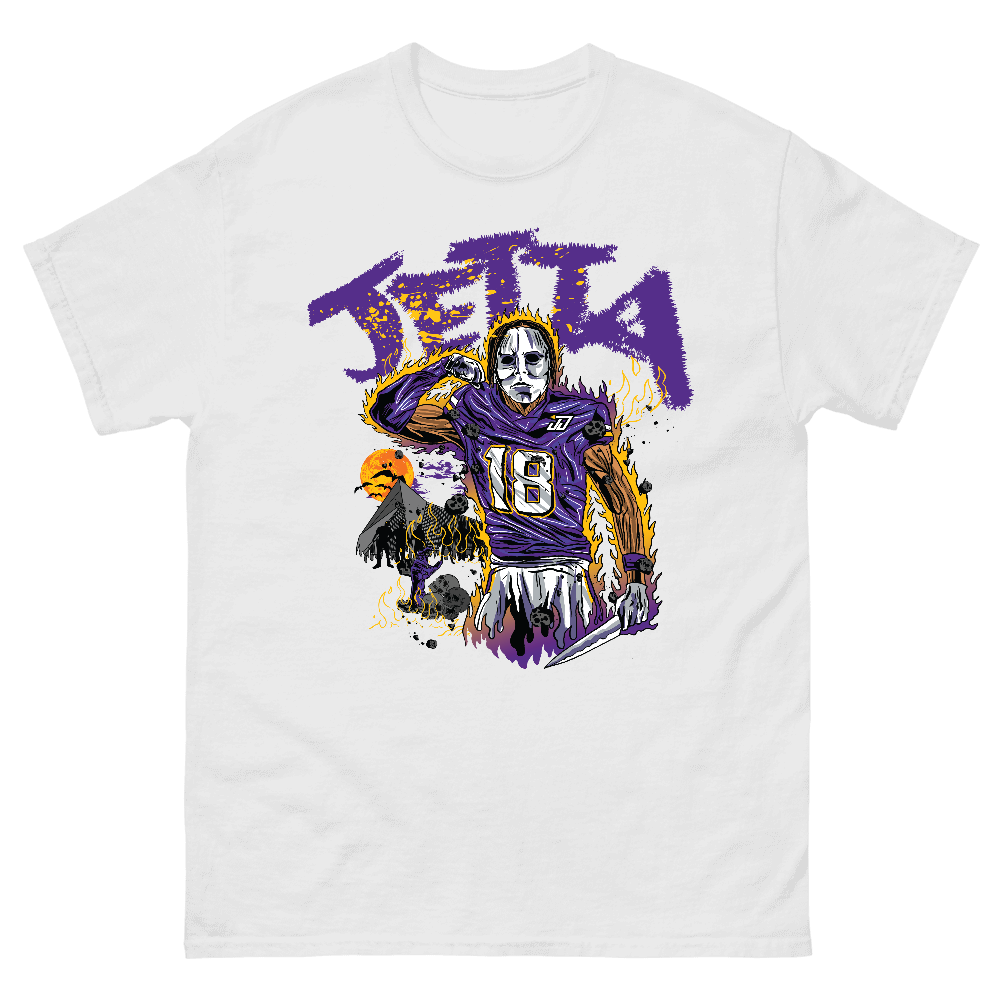 Justin Jefferson Illustration T-shirt White