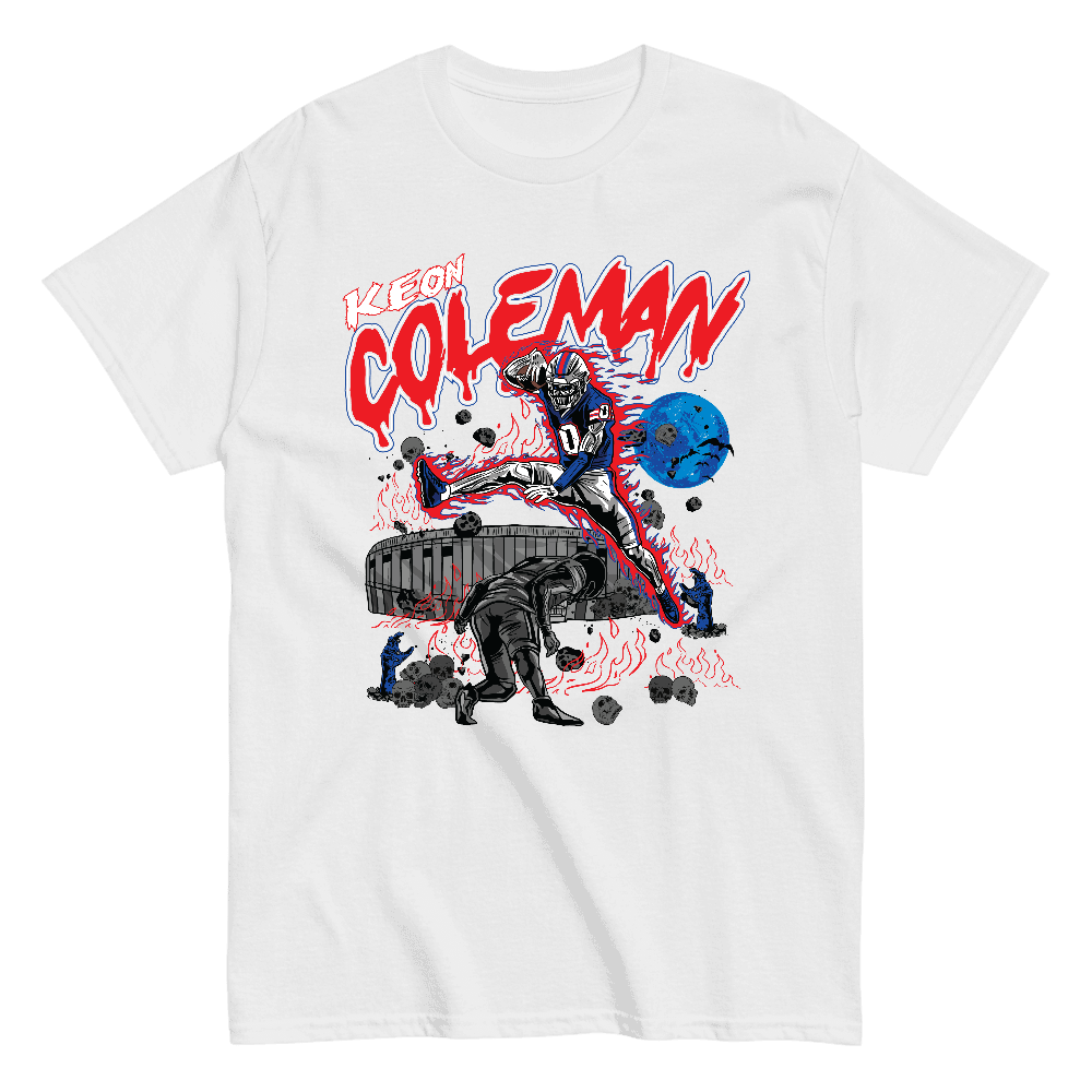 Keon Coleman Illustration T-shirt White