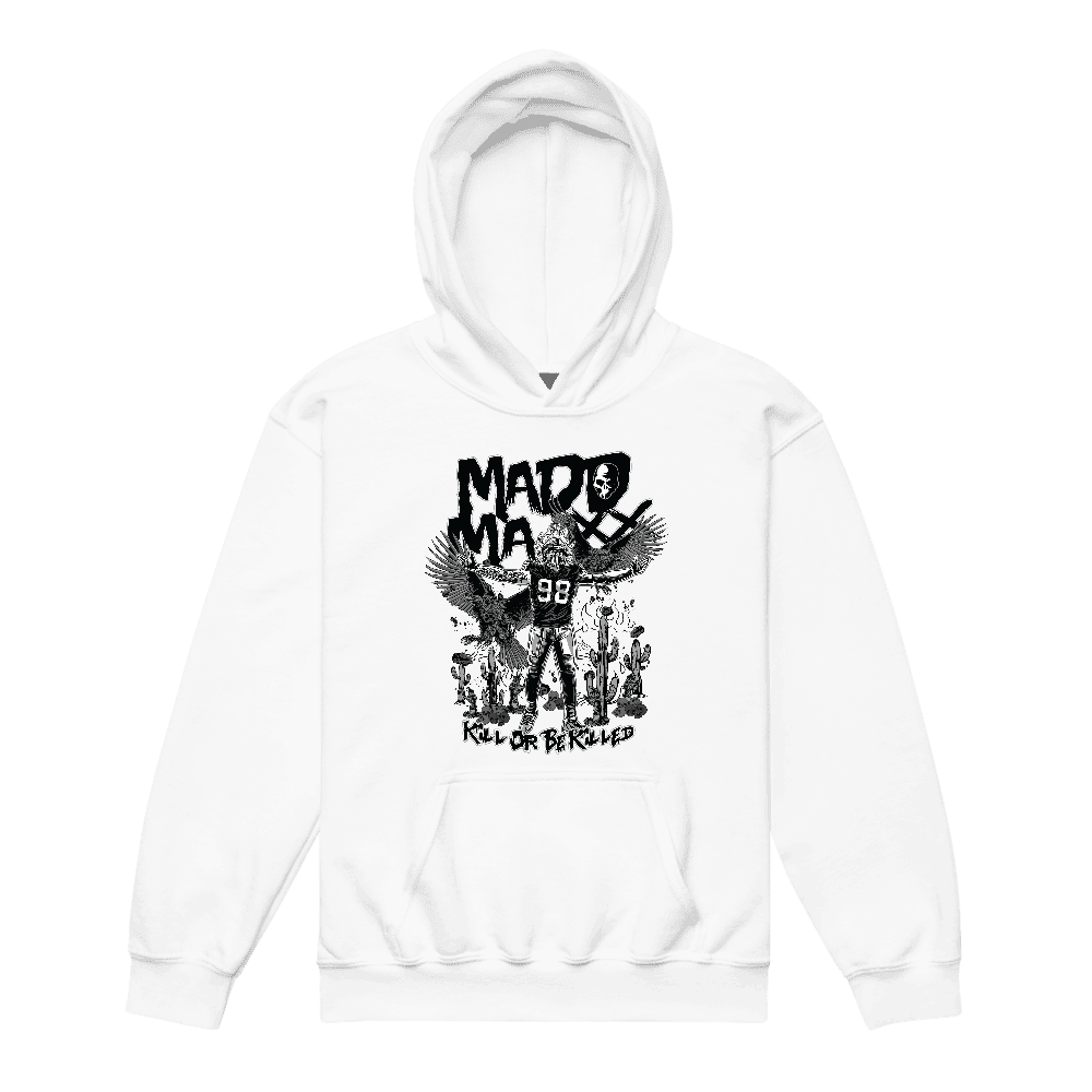 Maxx Crosby Madd Maxx Youth Hoodie White