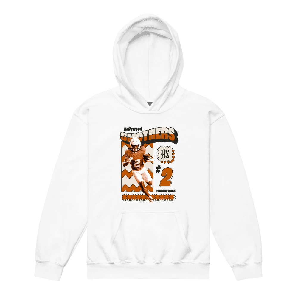 Hollywood Smothers Illustration Youth Hoodie White