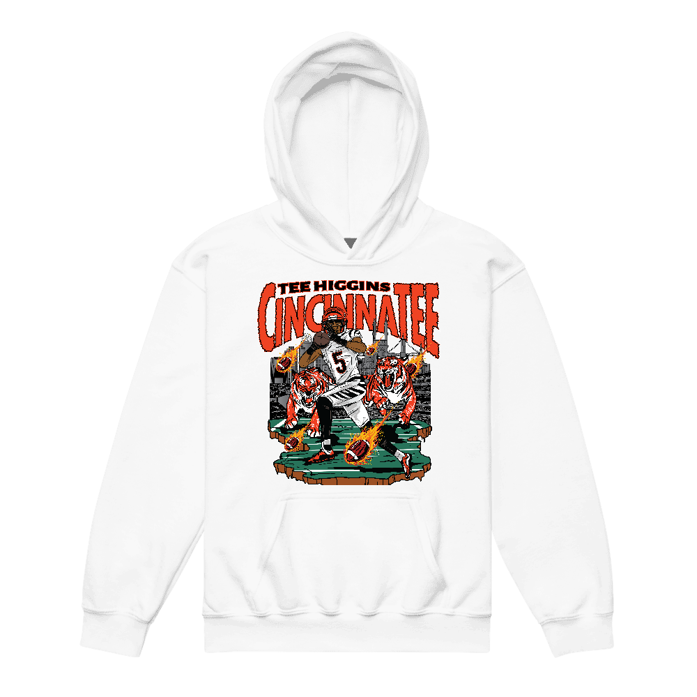 Tee Higgins Illustration Youth Hoodie White