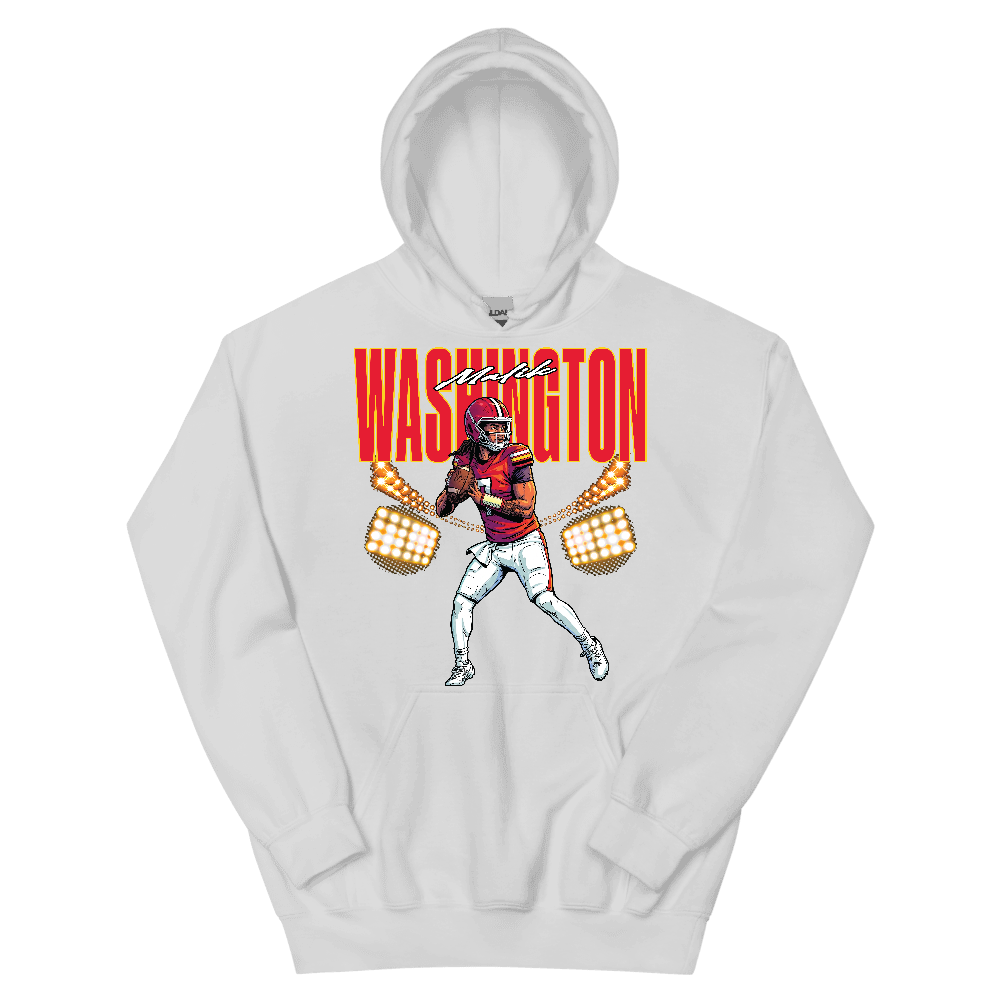 Malik Washington Illustration Hoodie White